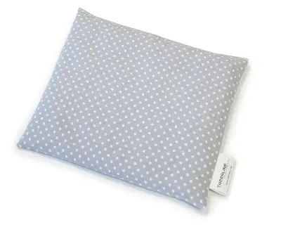 Produktbild Kirschkernkissen 22,5 x 25,0 cm grau gepunktet