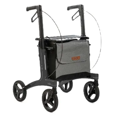 Produktdetails: Carbon Rollator Rollz Air mit Rückengurt und Stockhalter Produktbild Carbon Rollator Rollz Air mit Rückengurt und Stockhalter