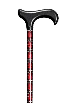 Produktdetails: Gehstock Step-Derby Karo Rot schlank Produktbild Gehstock Step-Derby Karo Rot schlank