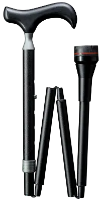 Produktdetails: Faltstock Physio schwarz Produktbild Faltstock Physio schwarz