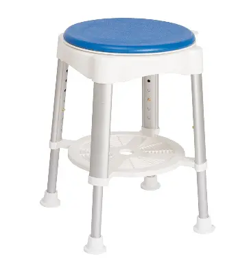 Produktdetails: Russka Duschhocker mit Soft-Drehsitz und Ablage Produktbild Russka Duschhocker mit Soft-Drehsitz und Ablage