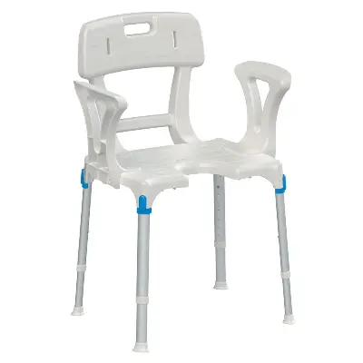 Produktdetails: Duschstuhl Laguna mit Hygieneausschnitt Produktbild Duschstuhl Laguna mit Hygieneausschnitt