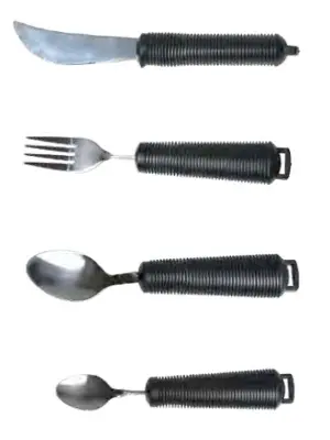 Produktdetails: Besteck-Set Flex schwarz, biegsam Produktbild Besteck-Set Flex schwarz, biegsam