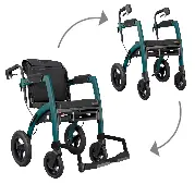 Zusätzliches Produktbild für Rollz Motion Performance Jungle Green Rollator-Rollstuhl
