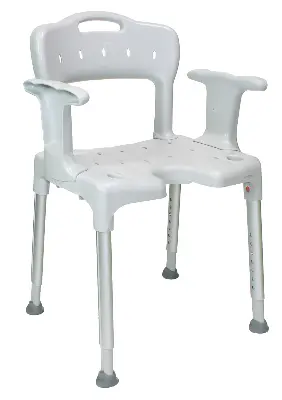 Produktdetails: Etac Swift Duschstuhl mit Armlehnen und Rückenlehne Produktbild Etac Swift Duschstuhl mit Armlehnen und Rückenlehne