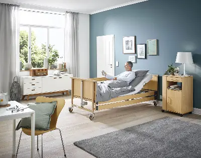 Produktdetails: Pflegebett / Seniorenbett Burmeier Dali Standard (2019) Produktbild Pflegebett / Seniorenbett Burmeier Dali Standard (2019)