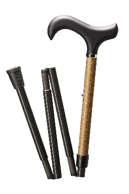 Produktdetails: Faltstock Carbon Reflekt Gold Produktbild Faltstock Carbon Reflekt Gold