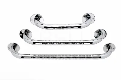 Produktdetails: Haltegriff Edelstahl mit Fingergriff-Prägung Produktbild Haltegriff Edelstahl mit Fingergriff-Prägung