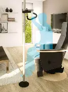 Haltestange Gripo mit Triangelgriff Zusätzliches Produktbild für Haltestange Gripo Boden-Decken-Stange