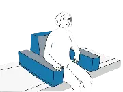 SHP Bettsessel Care für das Pflegebett Zusätzliches Produktbild für SHP Bettsessel Care