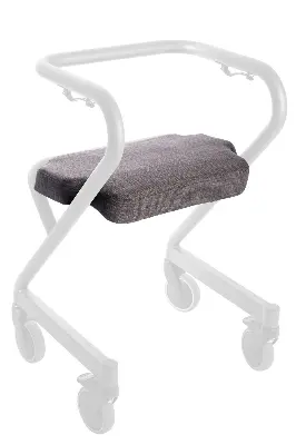 Produktbild Polstersitz Webstoff mittelgrau für Wohnraumrollator