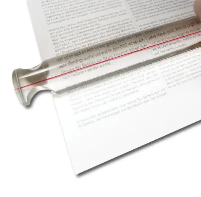 Produktdetails: Schweizer Lesestab mit Führungslinie Produktbild Schweizer Lesestab mit Führungslinie