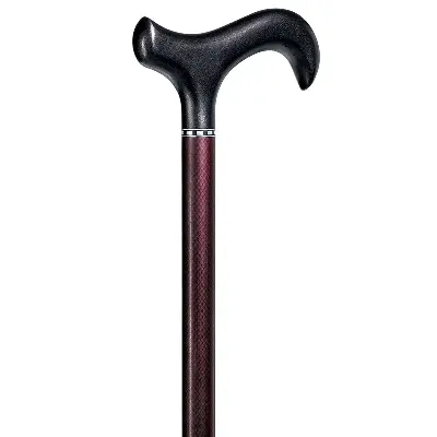 Produktdetails: Gehstock Carbon Derby Aubergine matt Produktbild Gehstock Carbon Derby Aubergine matt