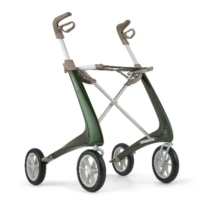 ACRE Carbon Rollator Ultralight Komfort dunkelgrün Produktbild für Acre Rollator Carbon Ultralight Komfort dunkelgrün