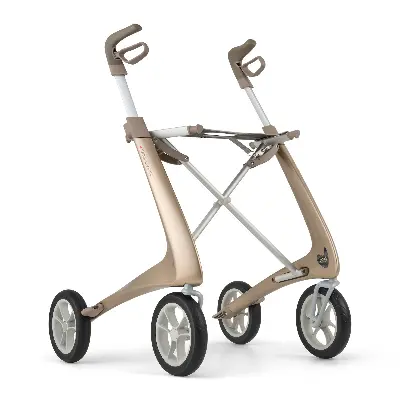 Carbonrollator Acre Ultralight Komfort champagner Produktbild für Acre Rollator Carbon Ultralight Komfort champagner