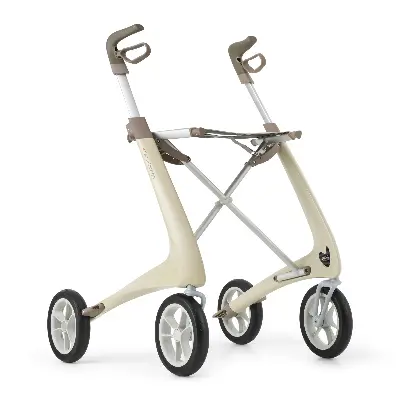 Rollator Carbon Ultralight Komfort perlweiß Produktbild für Acre Rollator Carbon Ultralight Komfort perlweiß