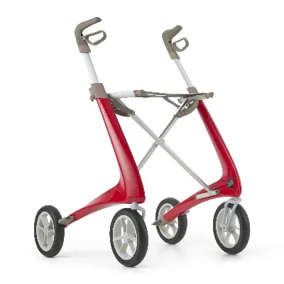 Rollator Carbon Ultralight Komfort erdbeerrot Produktbild für Acre Rollator Carbon Ultralight Komfort erdbeerrot