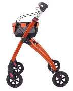 Mobilex Indoor Rollator Jaguar Orange Zusätzliches Produktbild für Indoor Rollator Jaguar Orange