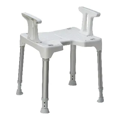 Produktdetails: Dietz Duschhocker Tayo mit Armlehnen und Hygieneausschnitt Produktbild Dietz Duschhocker Tayo mit Armlehnen und Hygieneausschnitt