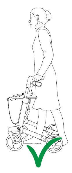 richtige Haltung im Rollator